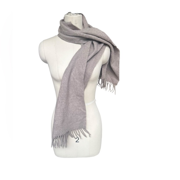 Hugo Boss Cashmere scarf beige - Picture 1 of 5